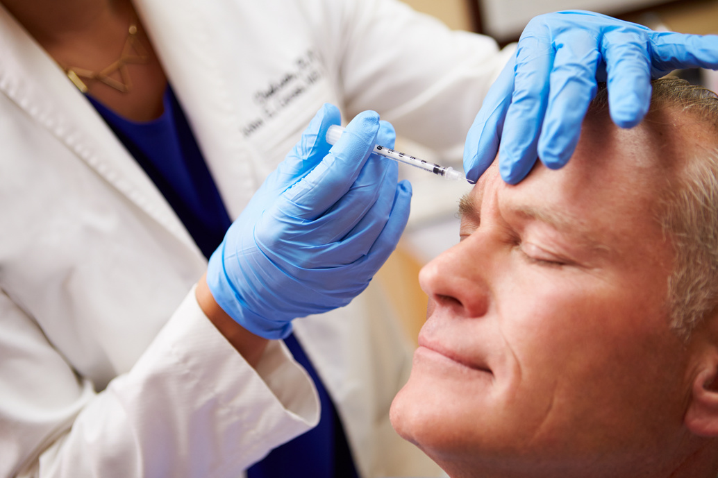 Man Having Botox Treatment 